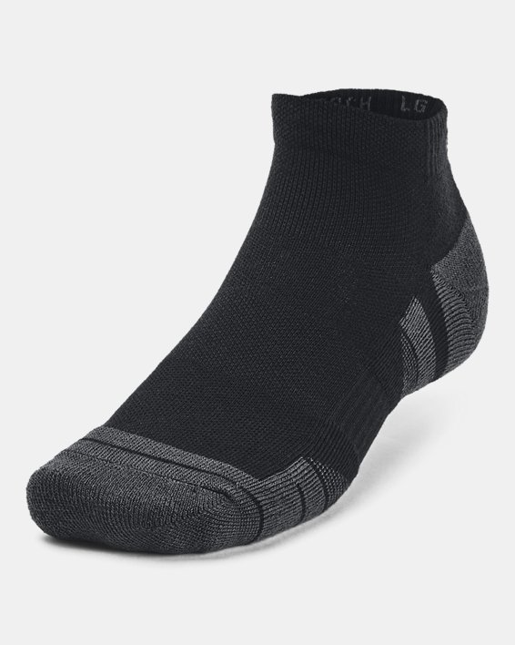 Unisex UA Performance Tech 3-Pack Low Cut Socks in Black image number 1